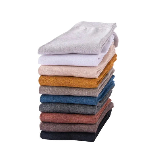 Women's Bamboo Fiber Socks 5 Pairs Solid Color Thin Candy Color Kawaii