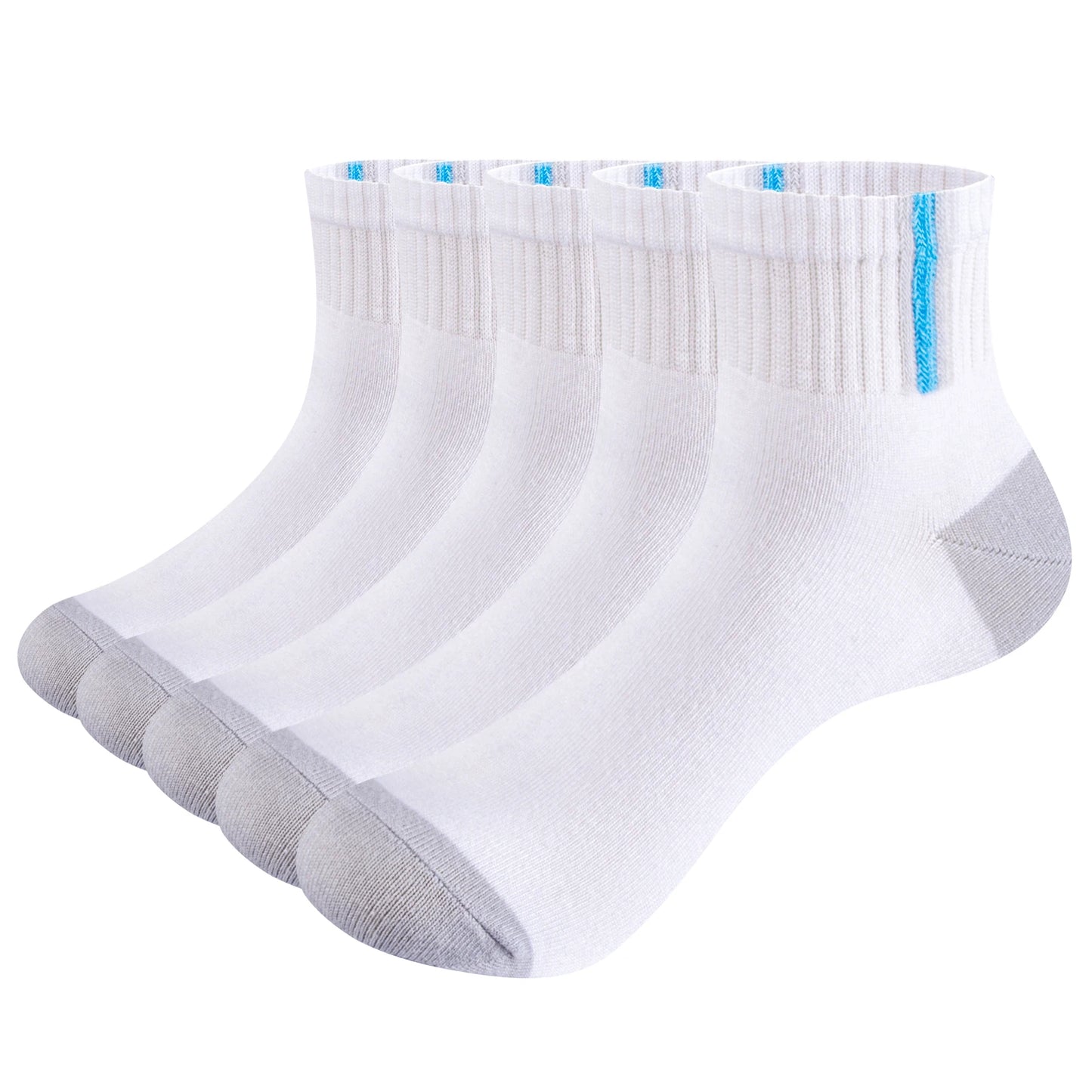 Mens Bamboo Ankle Socks Breathable Lightweight 5 Pairs Pack