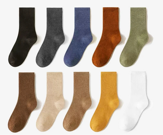 Men's Colorful Bamboo Cotton Dress Socks