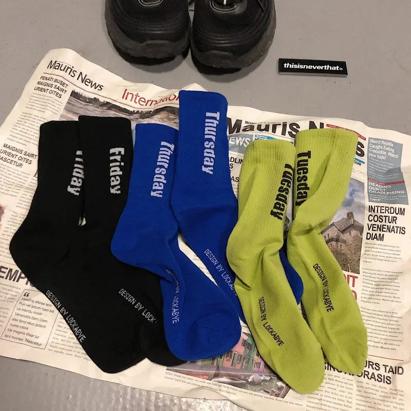 Bamboo Day of Week Mens Socks Monday to Friday Breathable Deodorizing