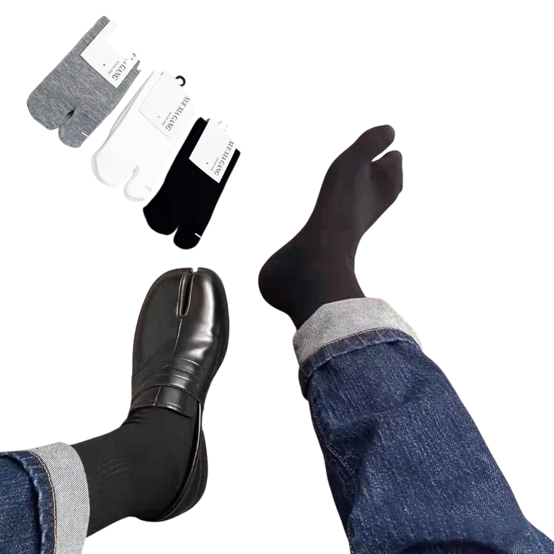 Men's ankle socks in black, white, and gray; breathable cotton blend; perfect for casual wear.