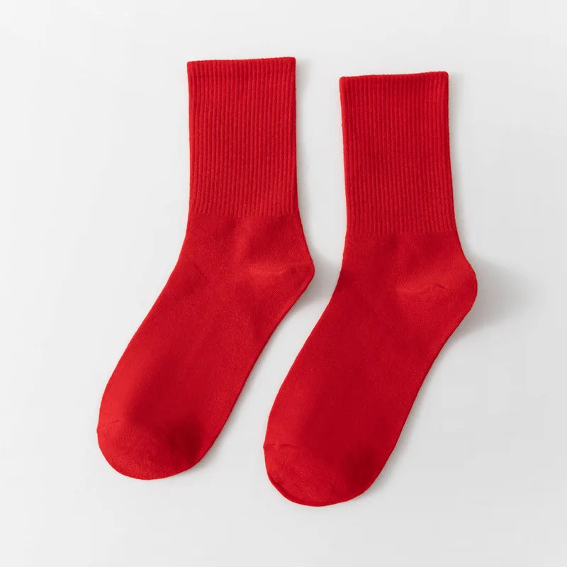 1 Pair Unisex Bamboo Cotton Casual Crew Socks