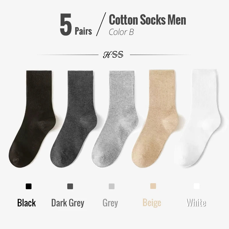 Men's Colorful Bamboo Cotton Dress Socks
