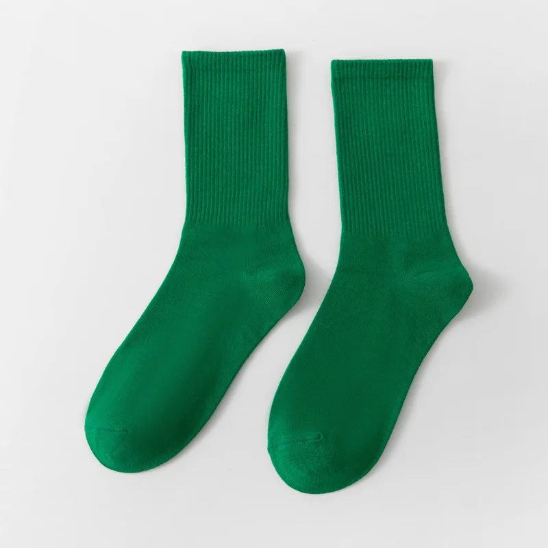 1 Pair Unisex Bamboo Cotton Casual Crew Socks