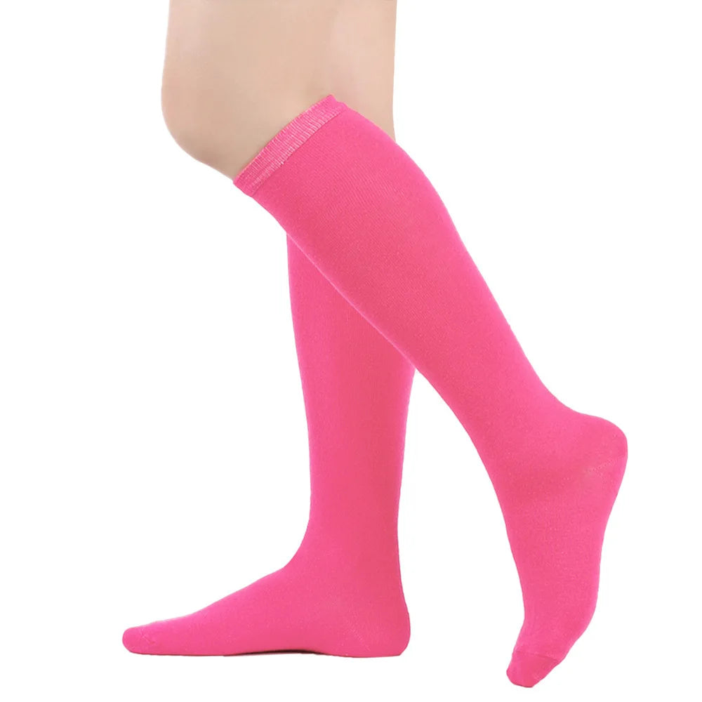 Women's Striped Knee High Bamboo Cotton Socks