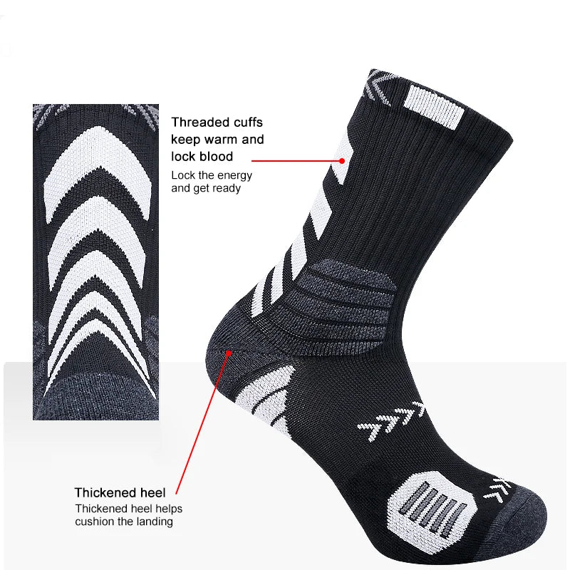 3 Pairs Athletic Bamboo Running Compression Socks - Breathable Mesh