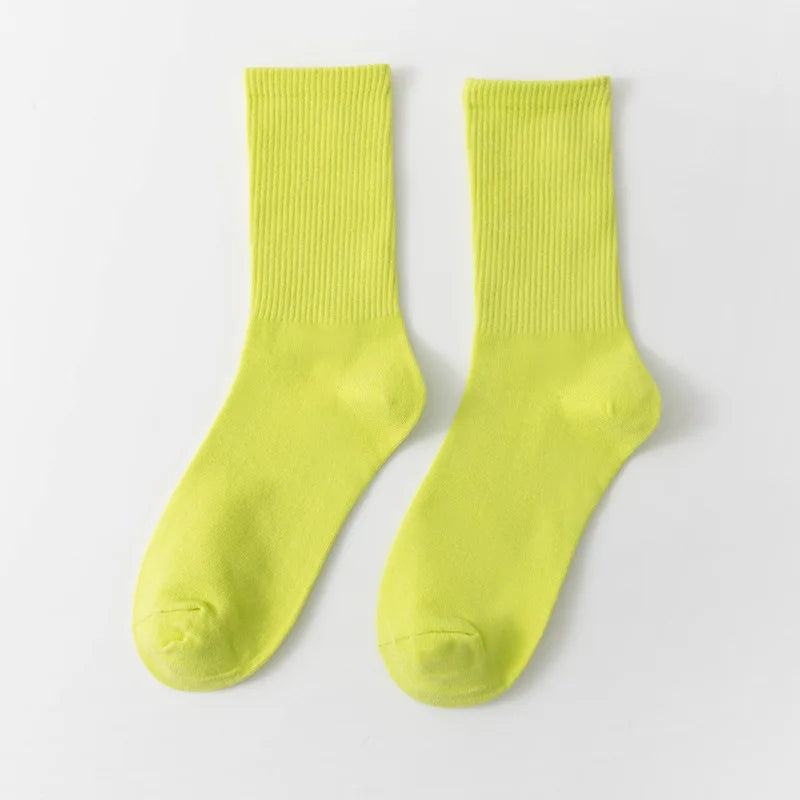 1 Pair Unisex Bamboo Cotton Casual Crew Socks