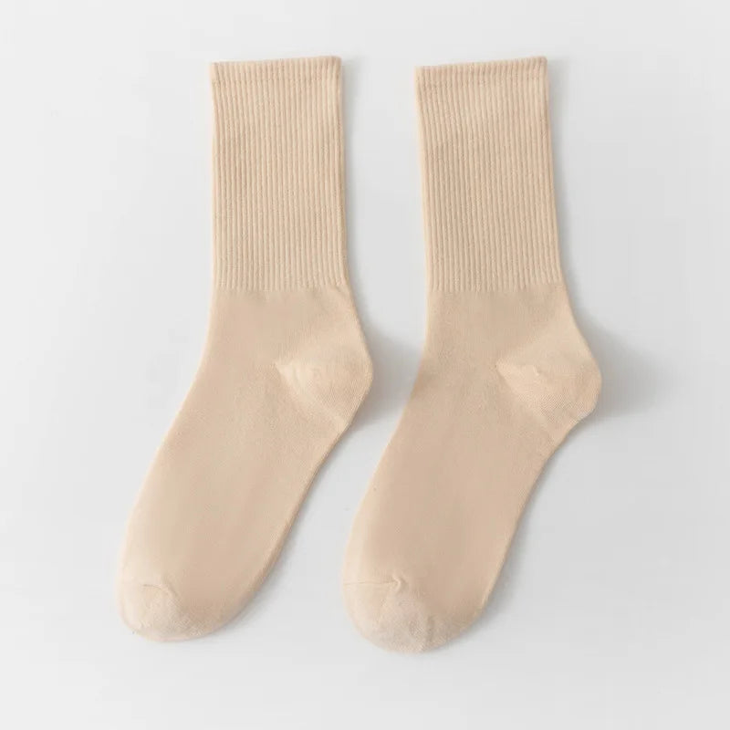 1 Pair Unisex Bamboo Cotton Casual Crew Socks