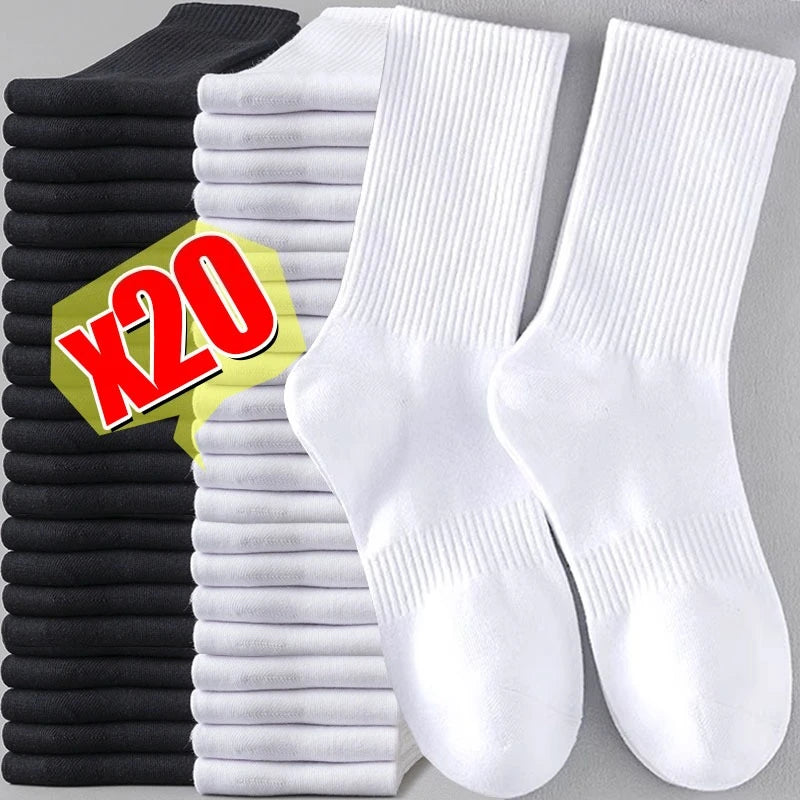 Men's Long Bamboo Cotton Polyester Sports Socks
