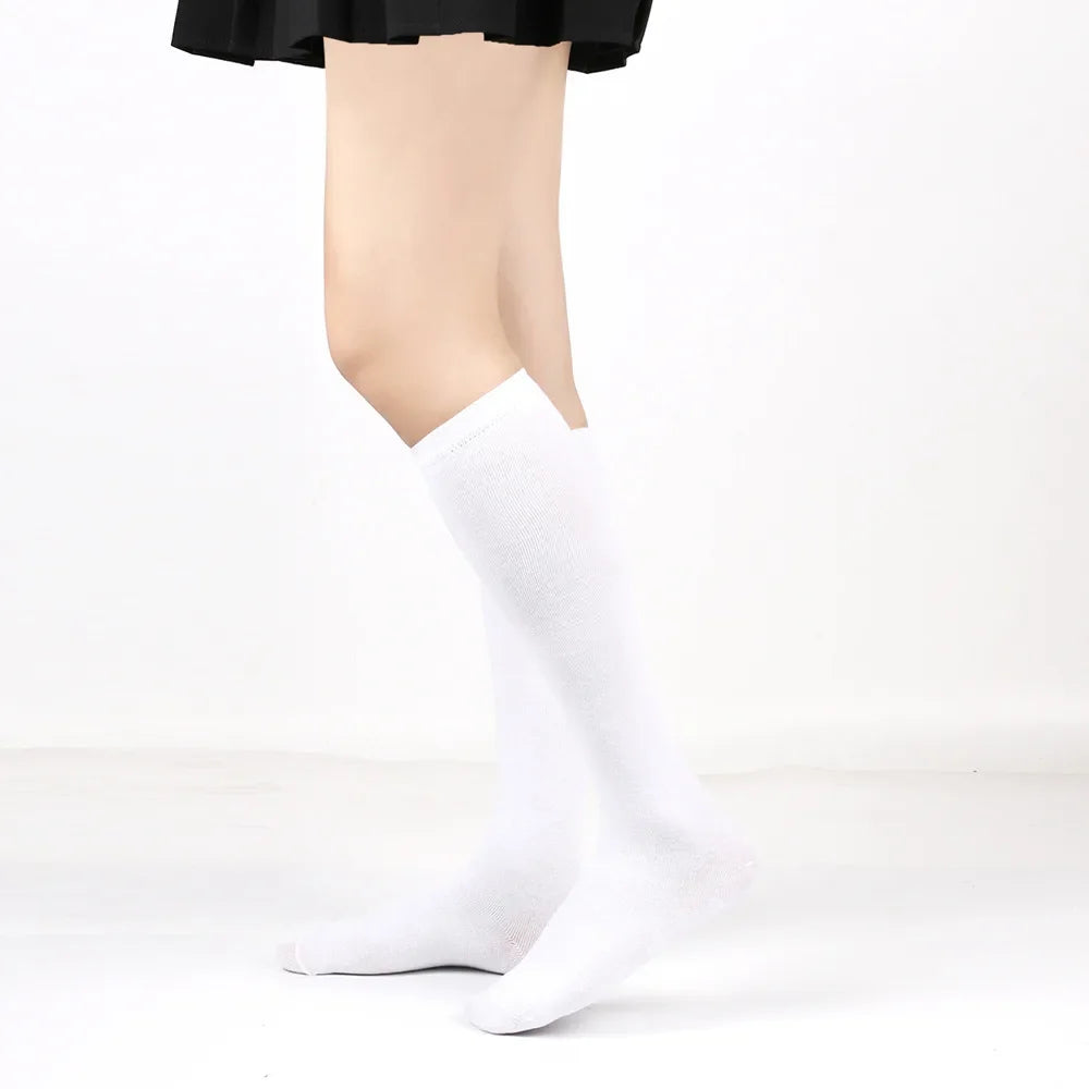 Women's Striped Knee High Bamboo Cotton Socks