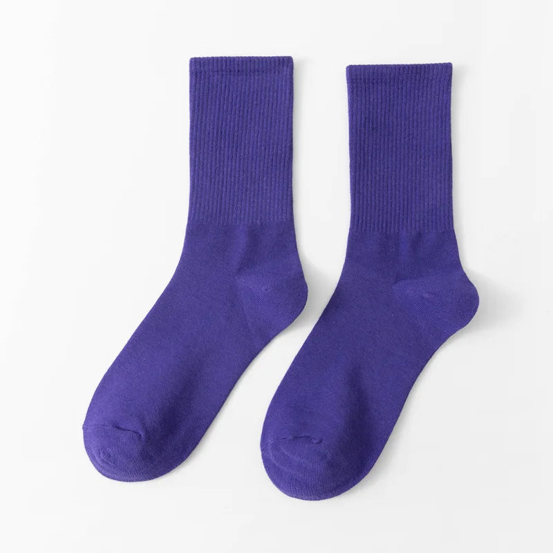 1 Pair Unisex Bamboo Cotton Casual Crew Socks