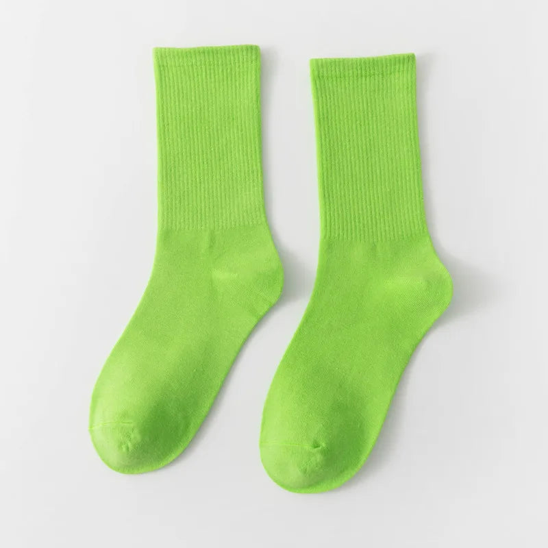 1 Pair Unisex Bamboo Cotton Casual Crew Socks