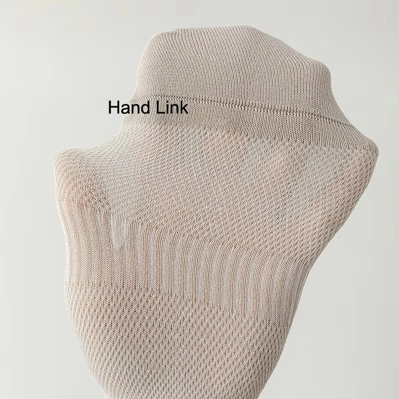 Mens Bamboo Fiber Breathable Ankle Socks - 5 Pairs