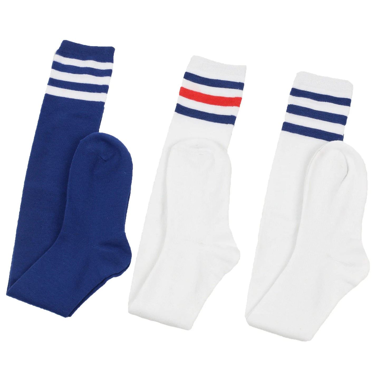 Women's Striped Knee High Bamboo Cotton Socks