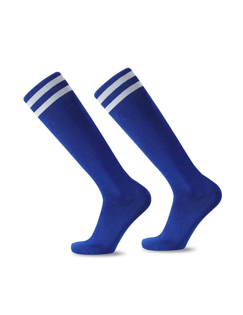 Bamboo Stripes Over The Calf Athletic Socks
