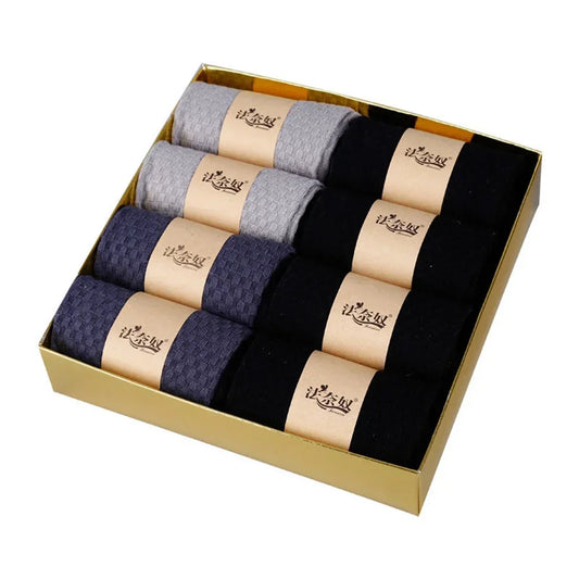 Bamboo Fiber Socks For Men 8-Pack - Breathable Anti Sweat