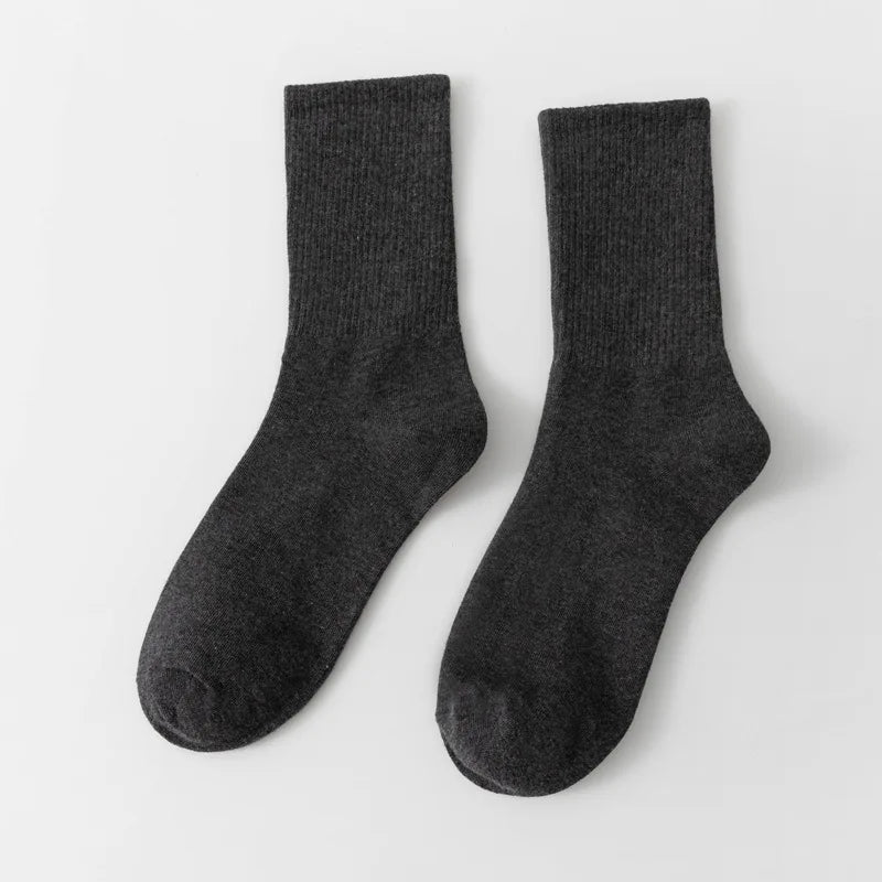 1 Pair Unisex Bamboo Cotton Casual Crew Socks