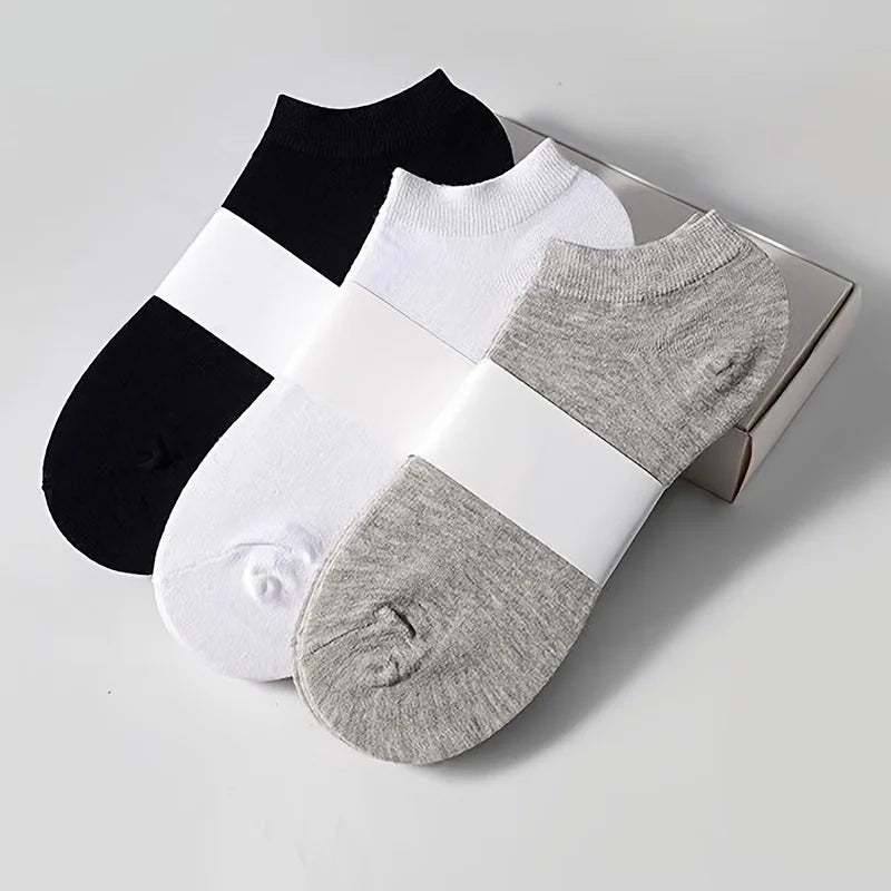 Bamboo Unisex Low Cut Ankle Socks - Breathable & Sweat Absorbing