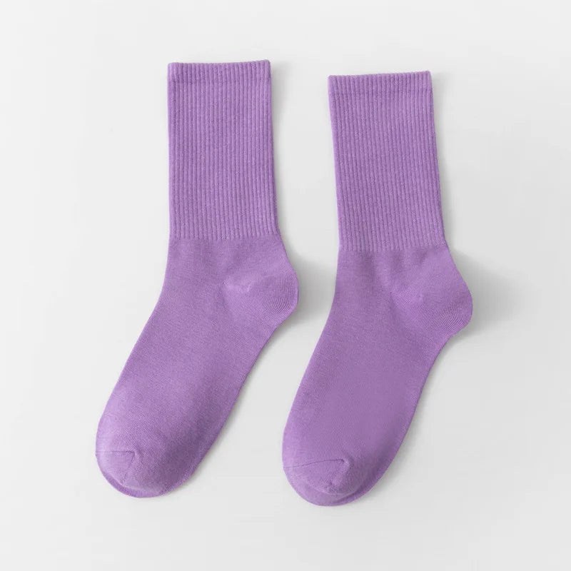 1 Pair Unisex Bamboo Cotton Casual Crew Socks