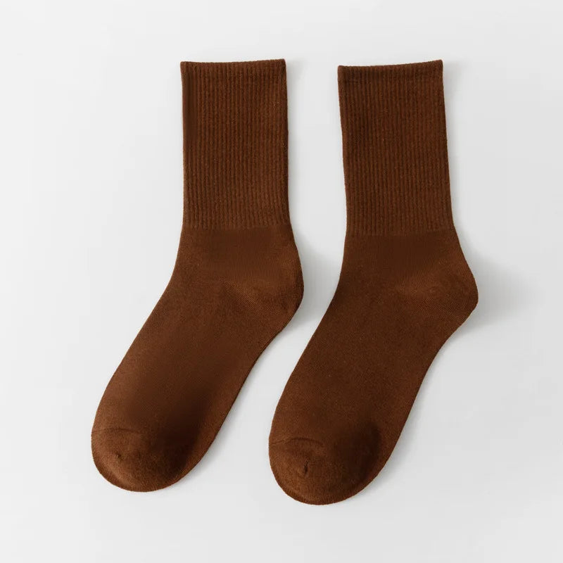 1 Pair Unisex Bamboo Cotton Casual Crew Socks