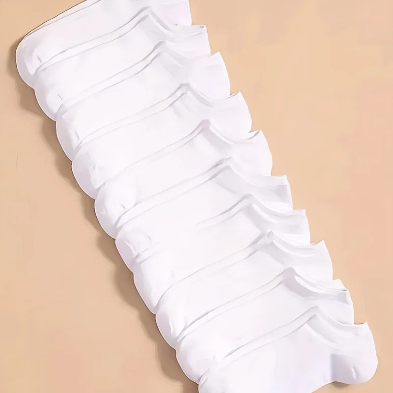 Solid Color Unisex Bamboo Ankle Socks