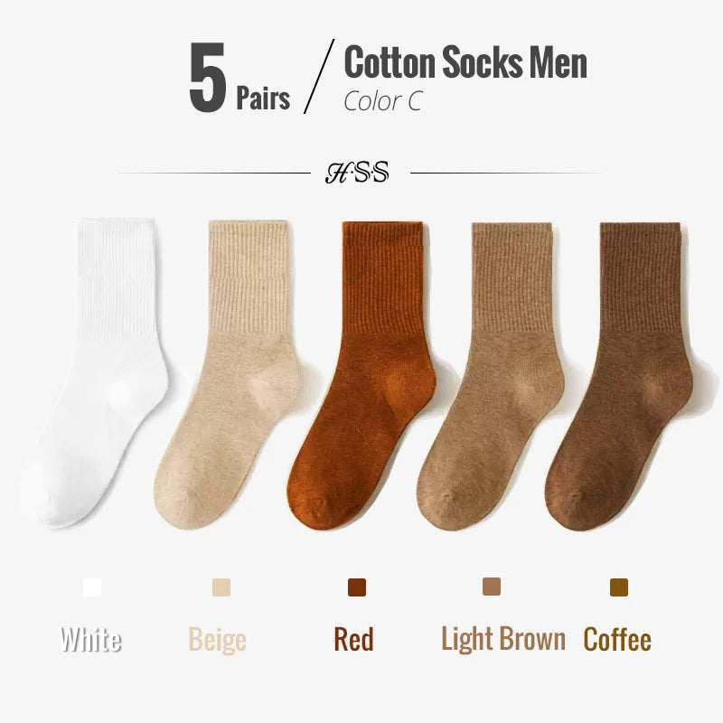 Men's Colorful Bamboo Cotton Dress Socks
