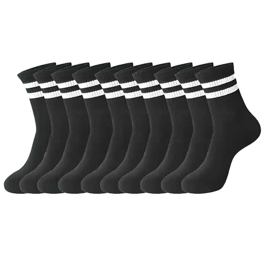 Bulk Striped Bamboo Socks - Odor Proof Sweat Absorbing