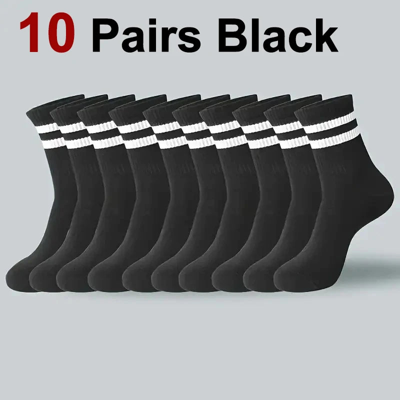 Bulk Striped Bamboo Socks - Odor Proof Sweat Absorbing
