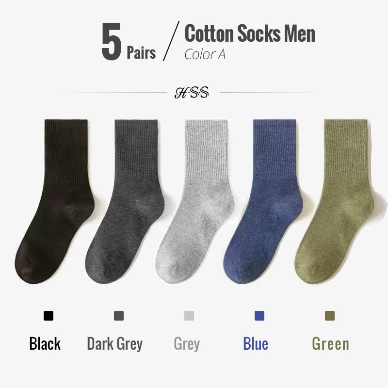 Men's Colorful Bamboo Cotton Dress Socks