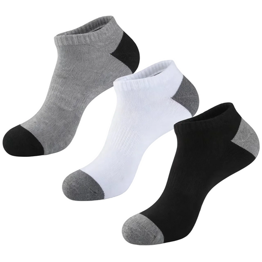 Breathable Sweat Absorbing Bamboo Ankle Socks - Odor Proof