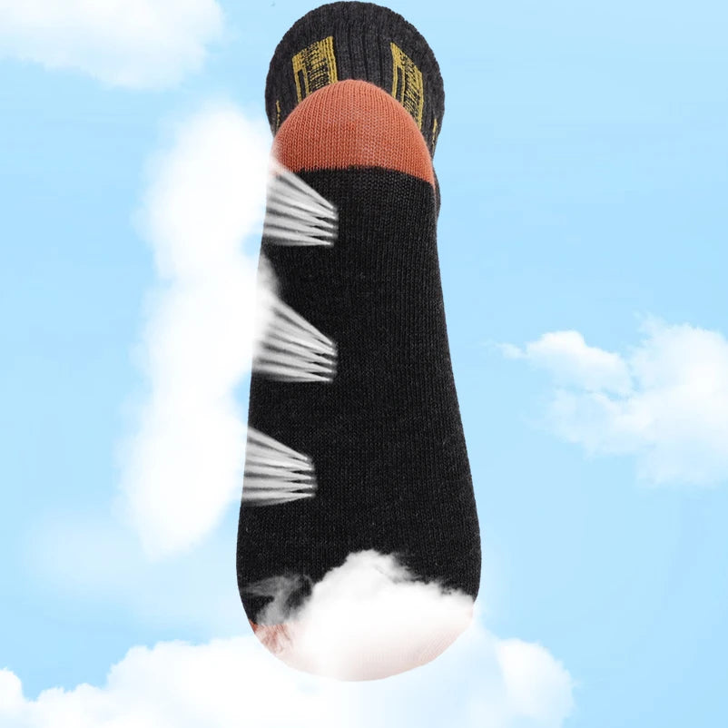 5 Pairs Breathable Bamboo Cotton Fiber Socks - Anti Odor