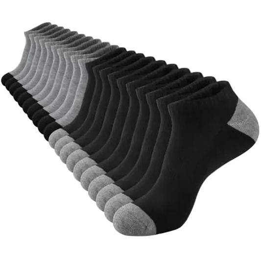 Breathable Sweat Absorbing Bamboo Ankle Socks - Odor Proof