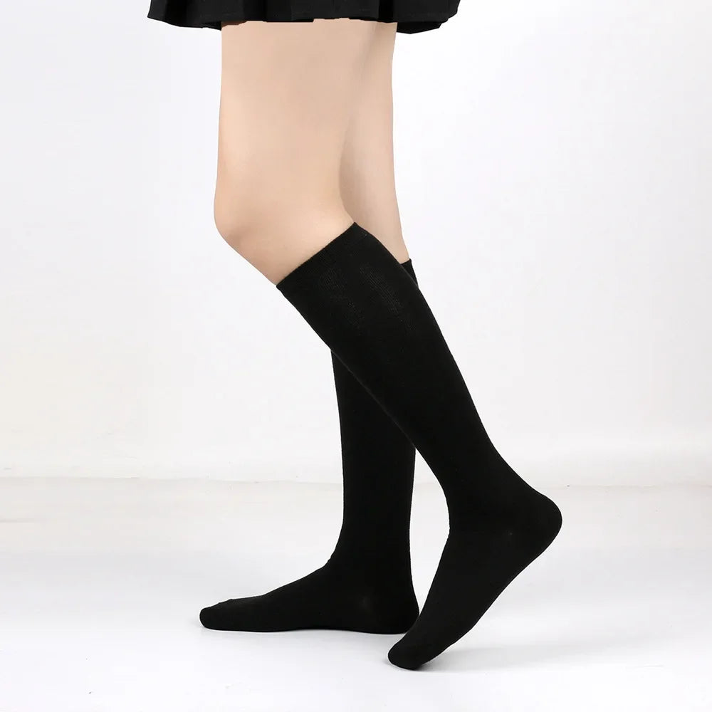 Women's Striped Knee High Bamboo Cotton Socks