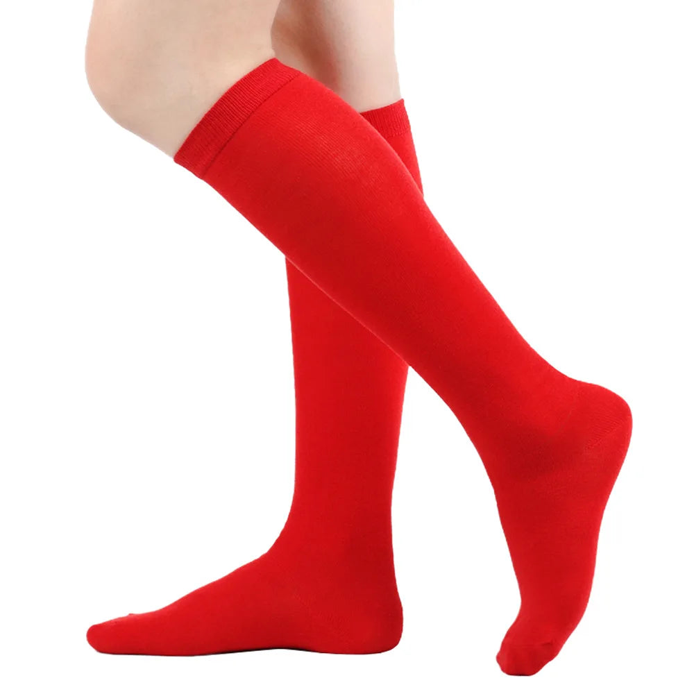 Women's Striped Knee High Bamboo Cotton Socks