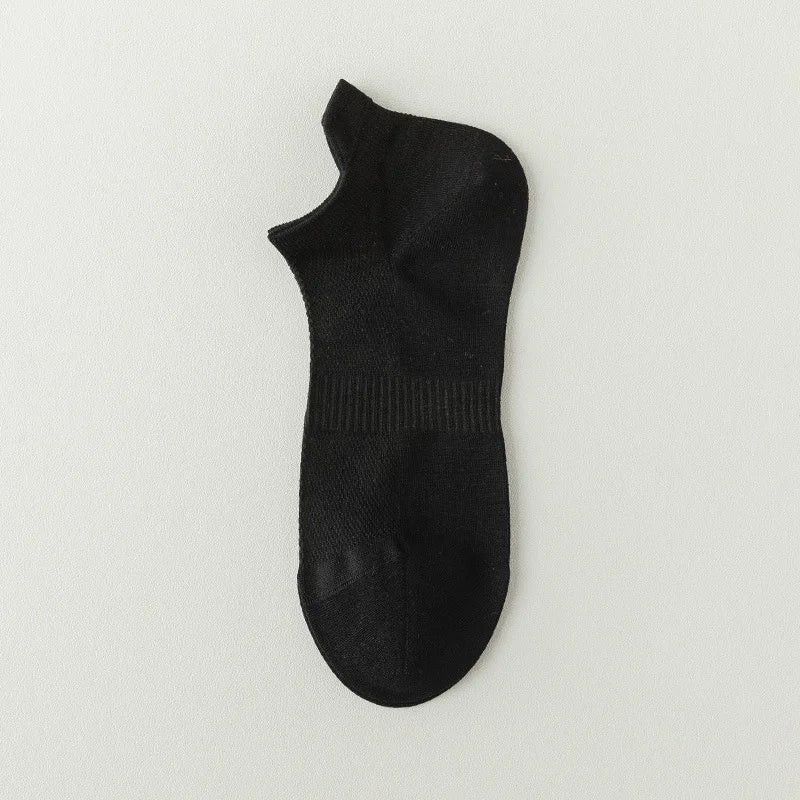 Mens Bamboo Fiber Breathable Ankle Socks - 5 Pairs